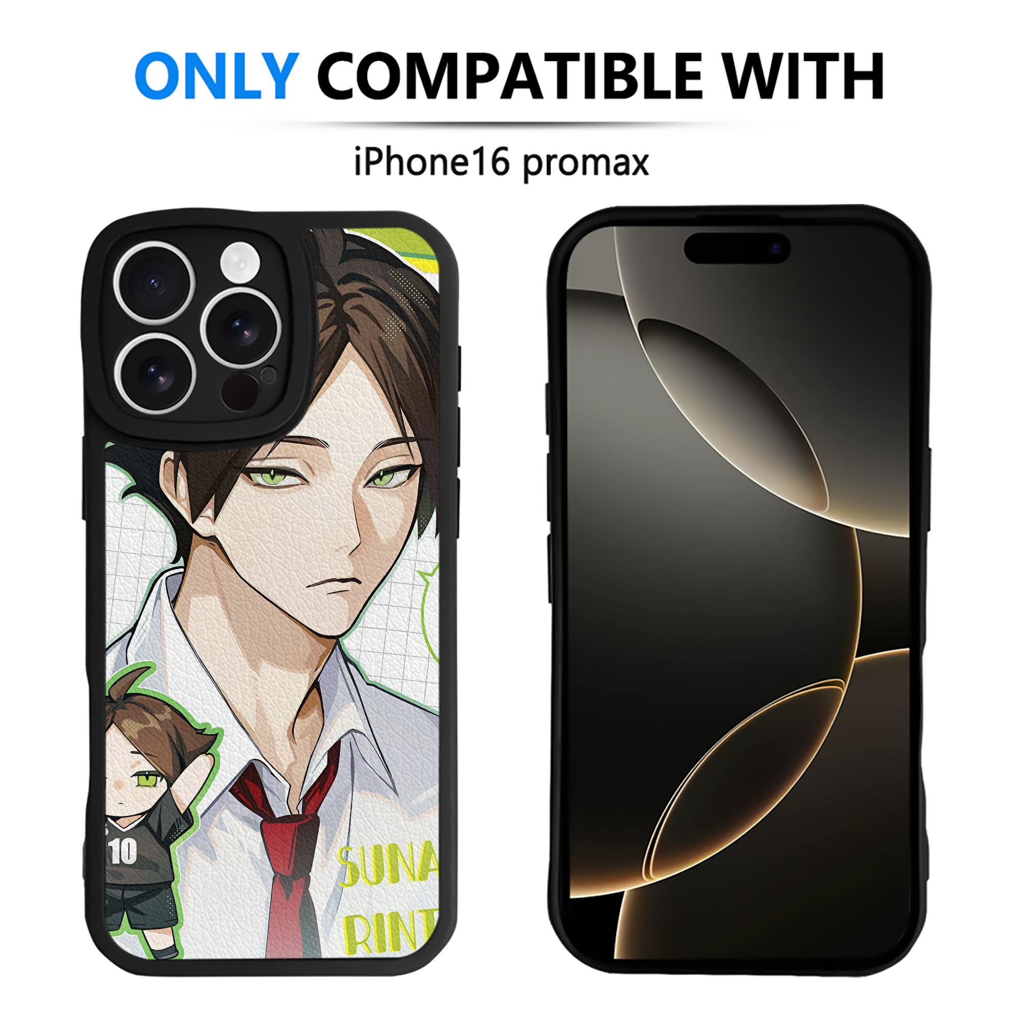（画像用） ハイキュー!! Haikyu!! 【iPhone 16シリーズ対応】シリコンスマホケース（レザー調） 材質：シリコン